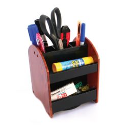 ORGANISEUR DE BUREAU EN BOIS
